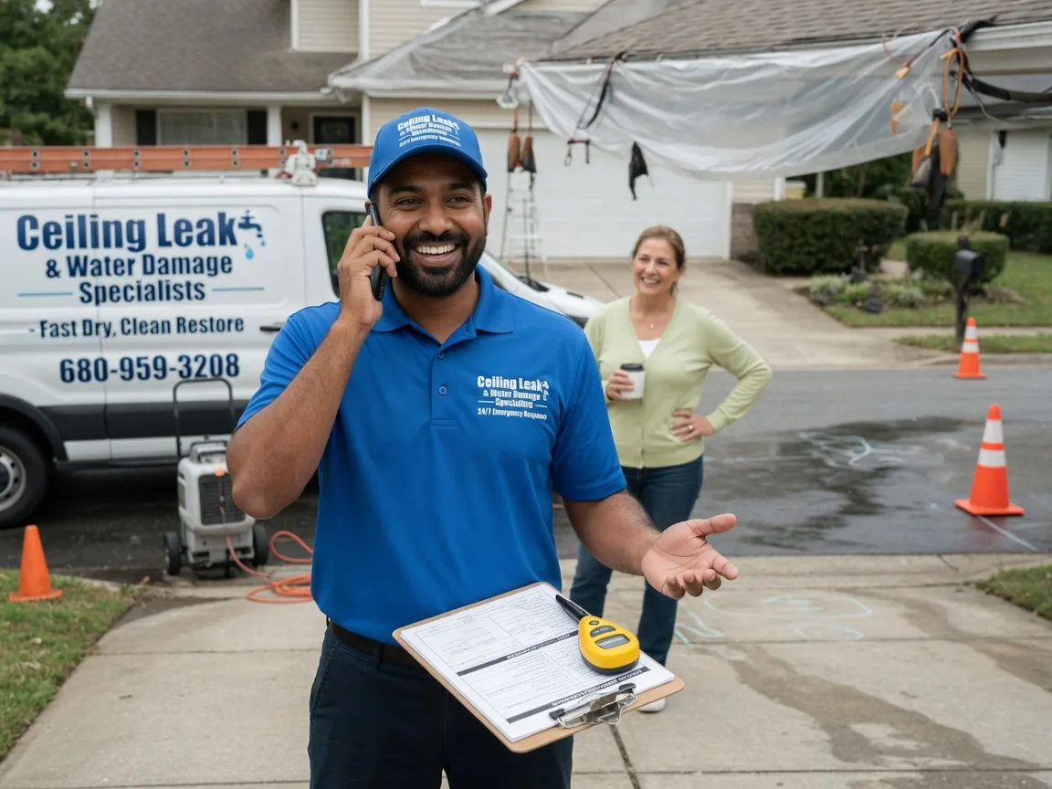Ceiling Leak Cleanup Rayle, GA FAQs